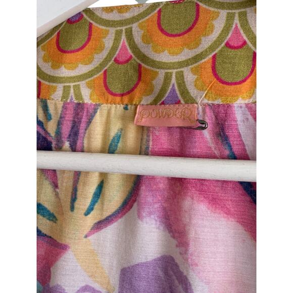 SOLD*** Powder Kimono Jacket Floral Frenzy Modal Boho Hippie Art to Wear - Picture 7 of 8